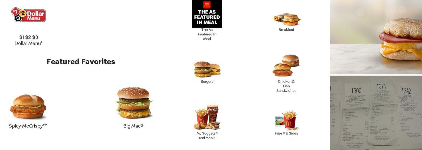 McDonald's Menu