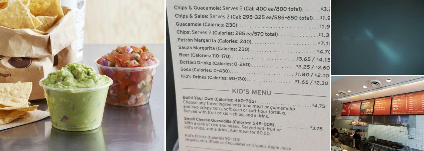 Chipotle Mexican Grill Menu