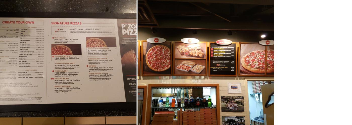 Pizza Hut Menu