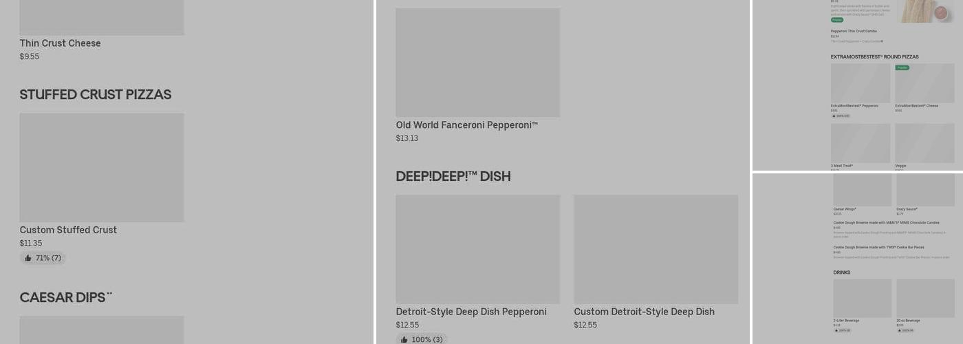 Little Caesars Pizza Menu