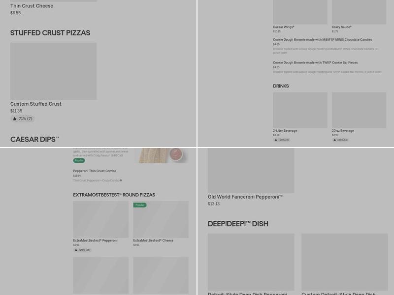 Little Caesars Pizza Menu