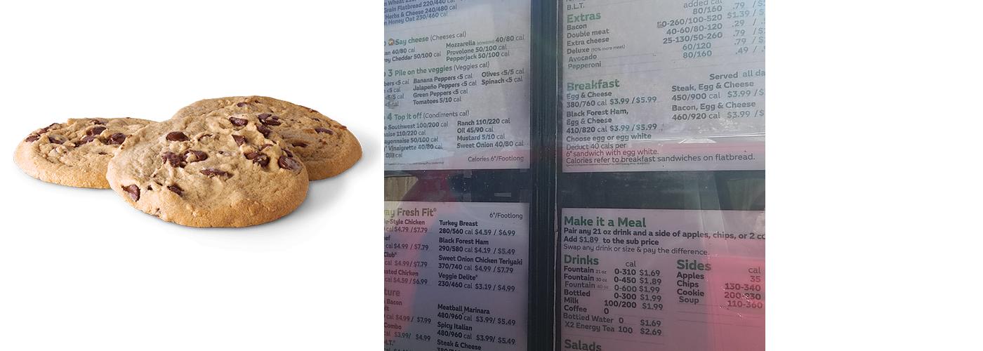 Subway Menu