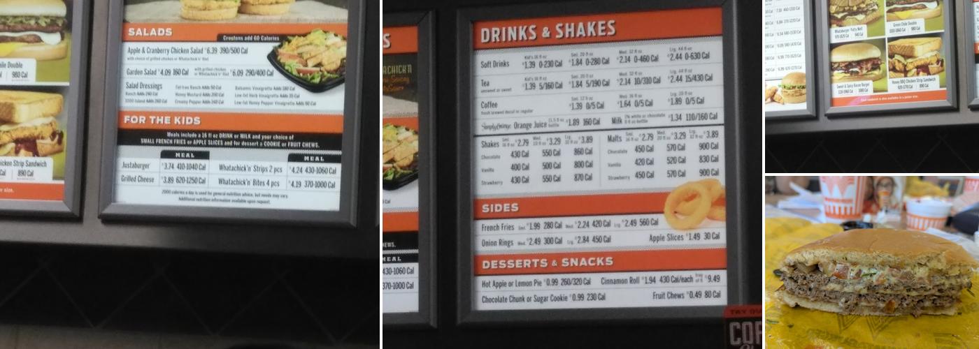 Whataburger Menu