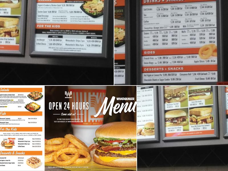 Whataburger Menu