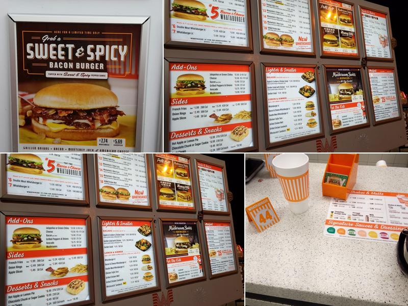 Whataburger Menu