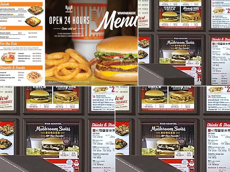 Whataburger Menu