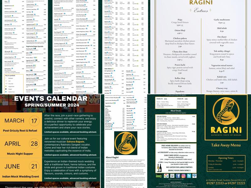 Ragini Menu