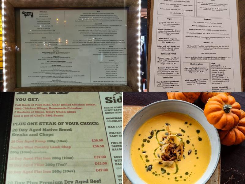 The Shed Steakhouse & Grill Menu