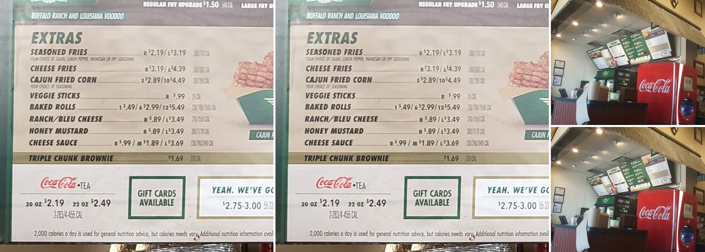 Wingstop Menu