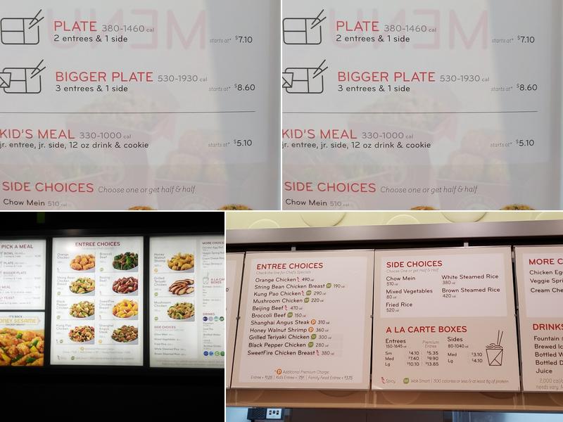 Panda Express Menu