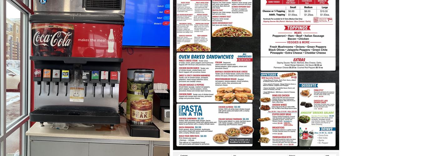Domino's Pizza Menu