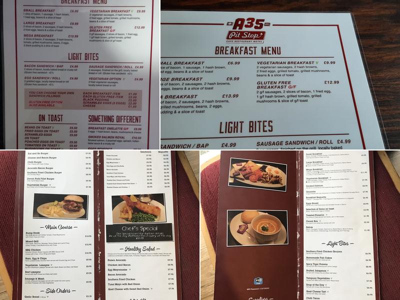 A35 Pit Stop Menu