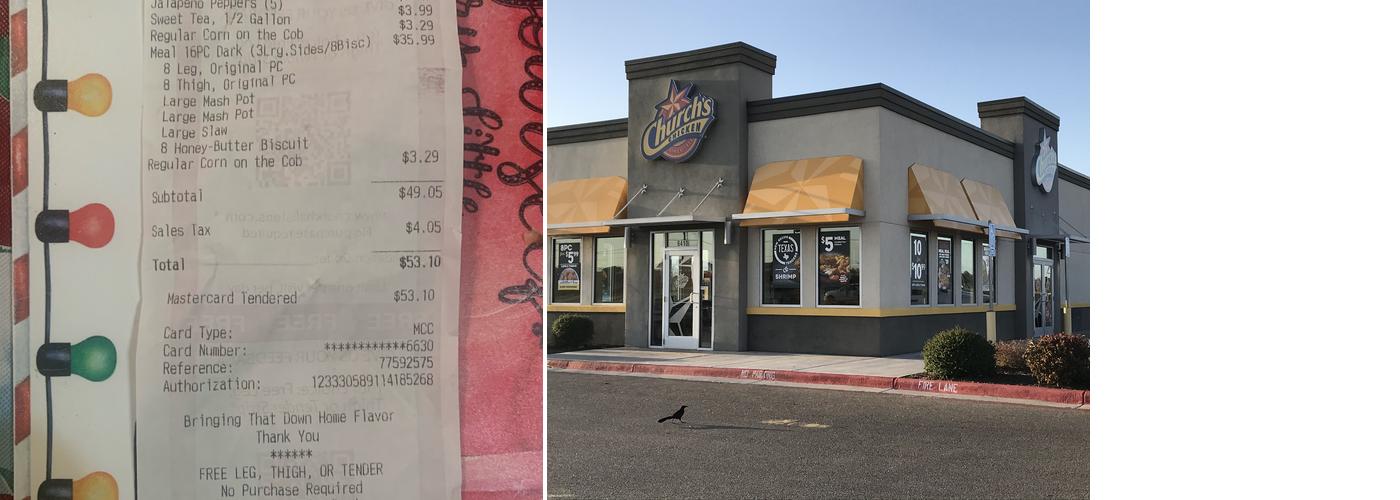 Church's Texas Chicken Menu