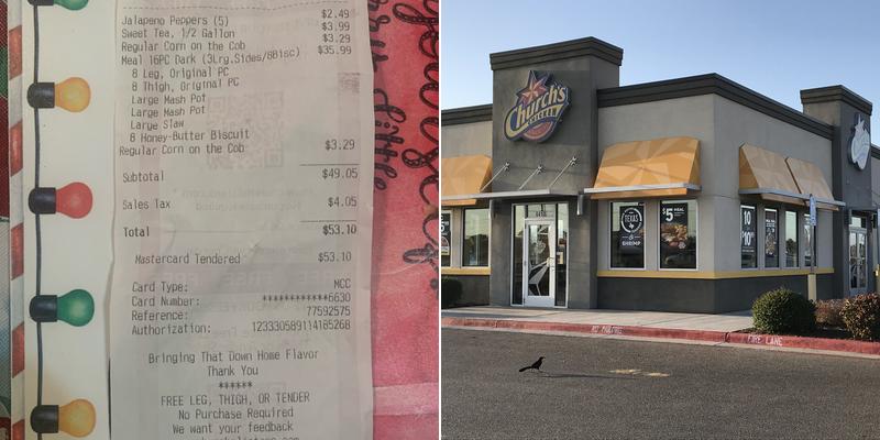 Church's Texas Chicken Menu