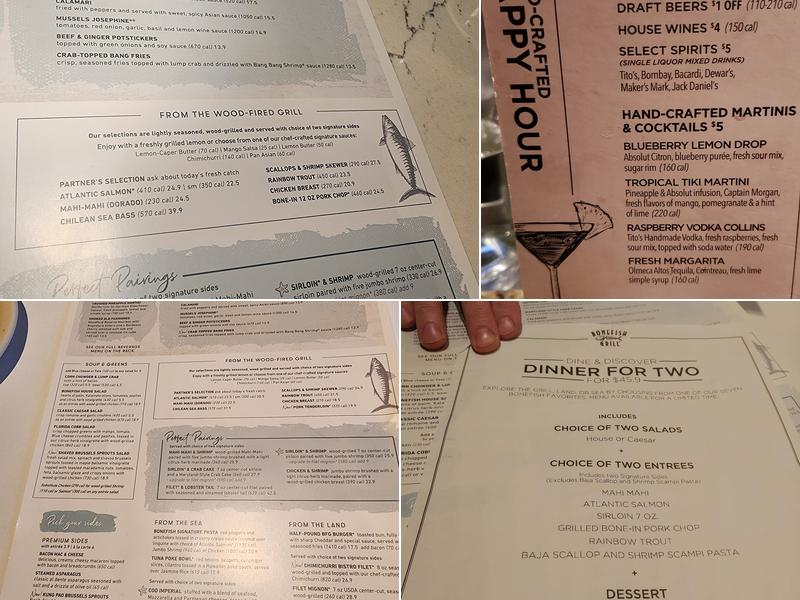 Bonefish Grill Menu
