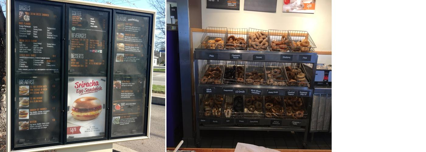 Bruegger's Bagels Menu
