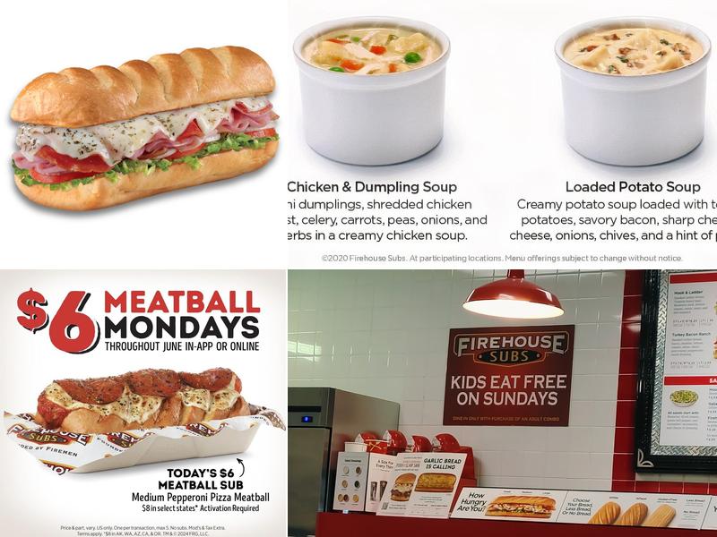 Firehouse Subs Texas Tech Menu