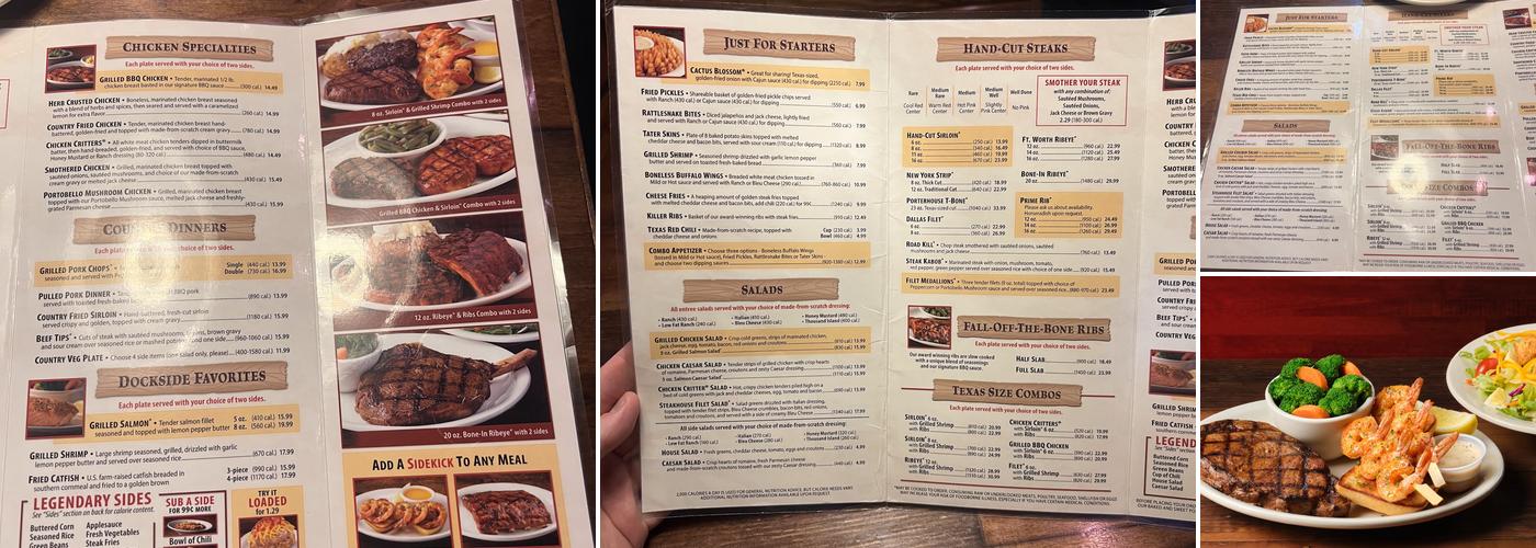 Texas Roadhouse Menu