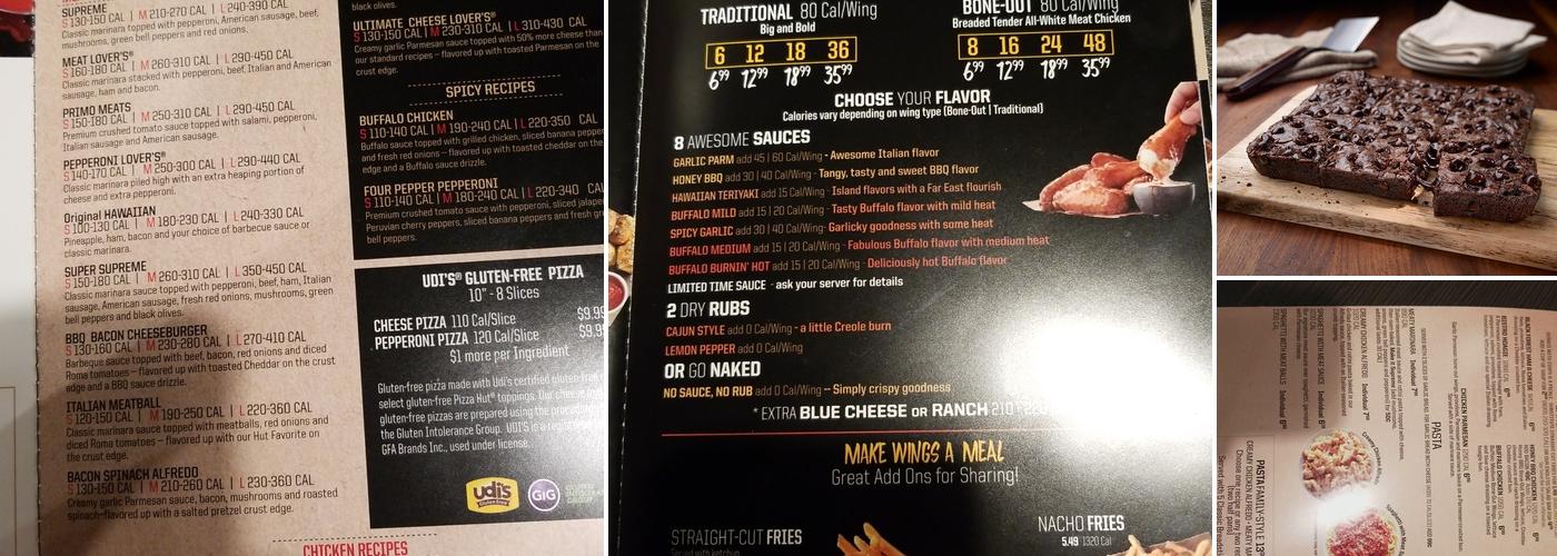 Pizza Hut Menu