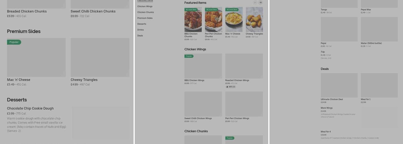 Wing Street Menu