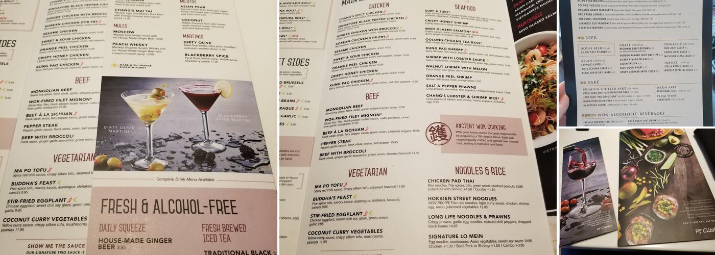 P.F. Chang's Menu