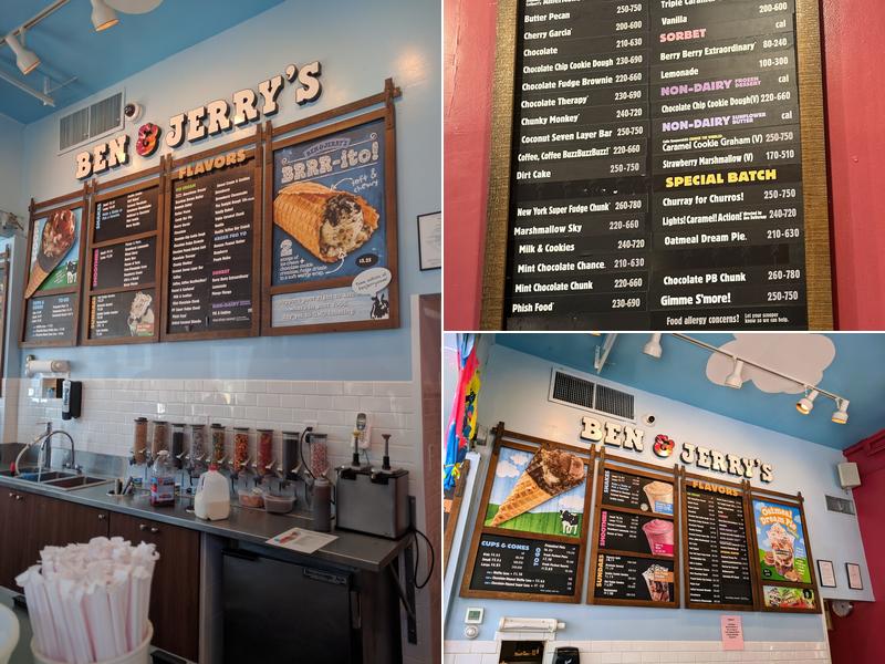 Ben & Jerry’s Menu