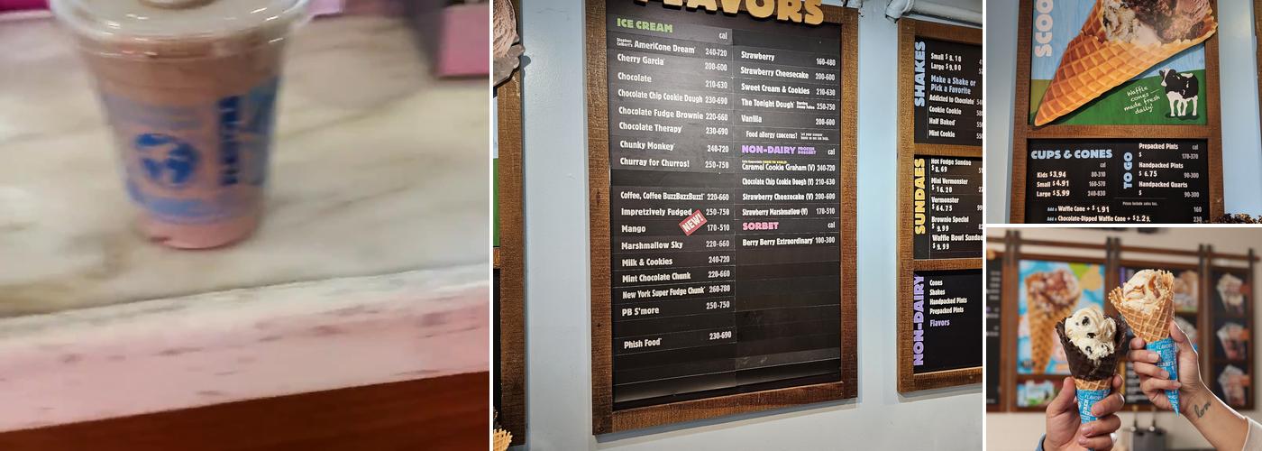 Ben & Jerry’s Menu