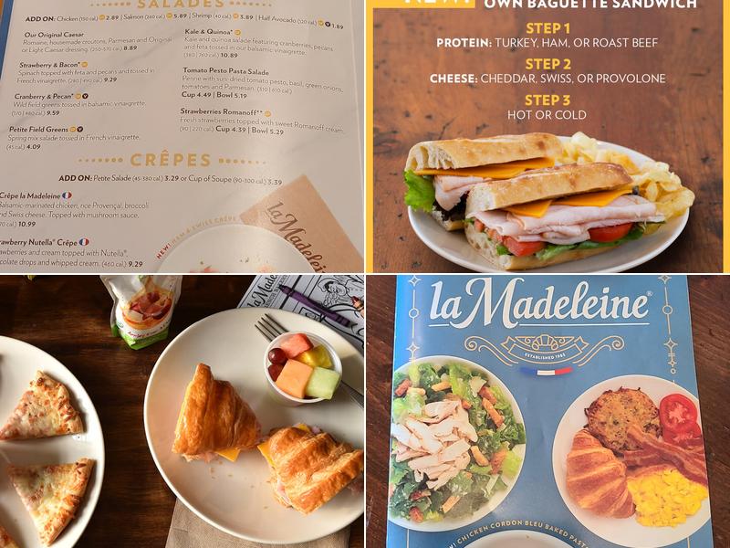 la Madeleine Menu