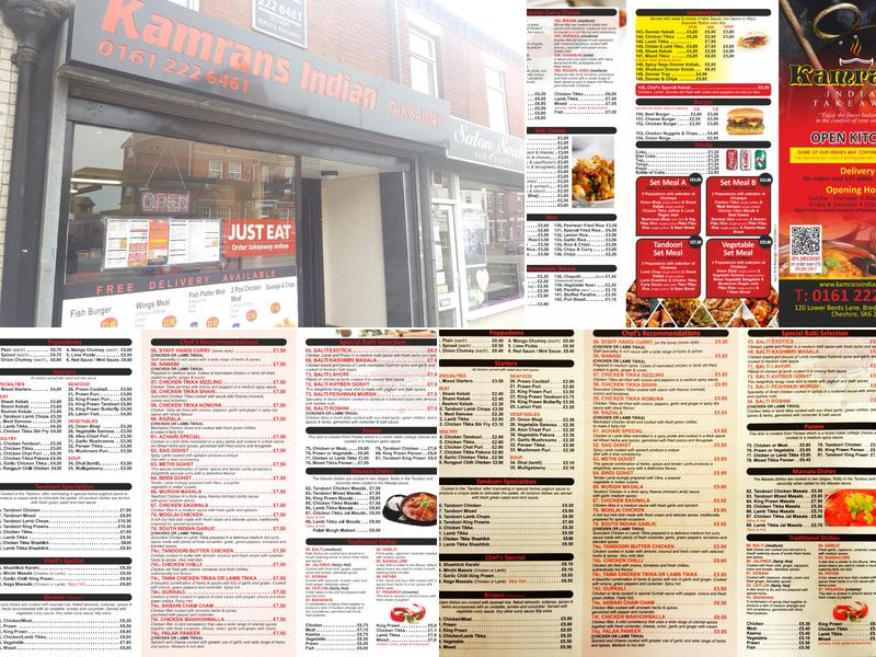 Kamran's Indian Takeaway Menu