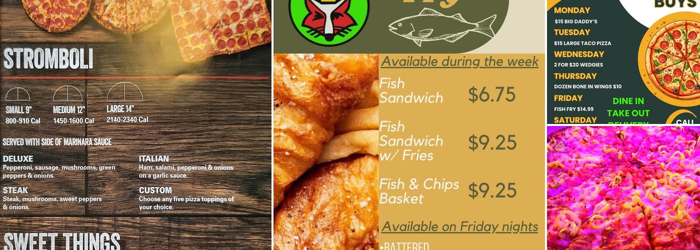 Fox's Pizza Den Menu