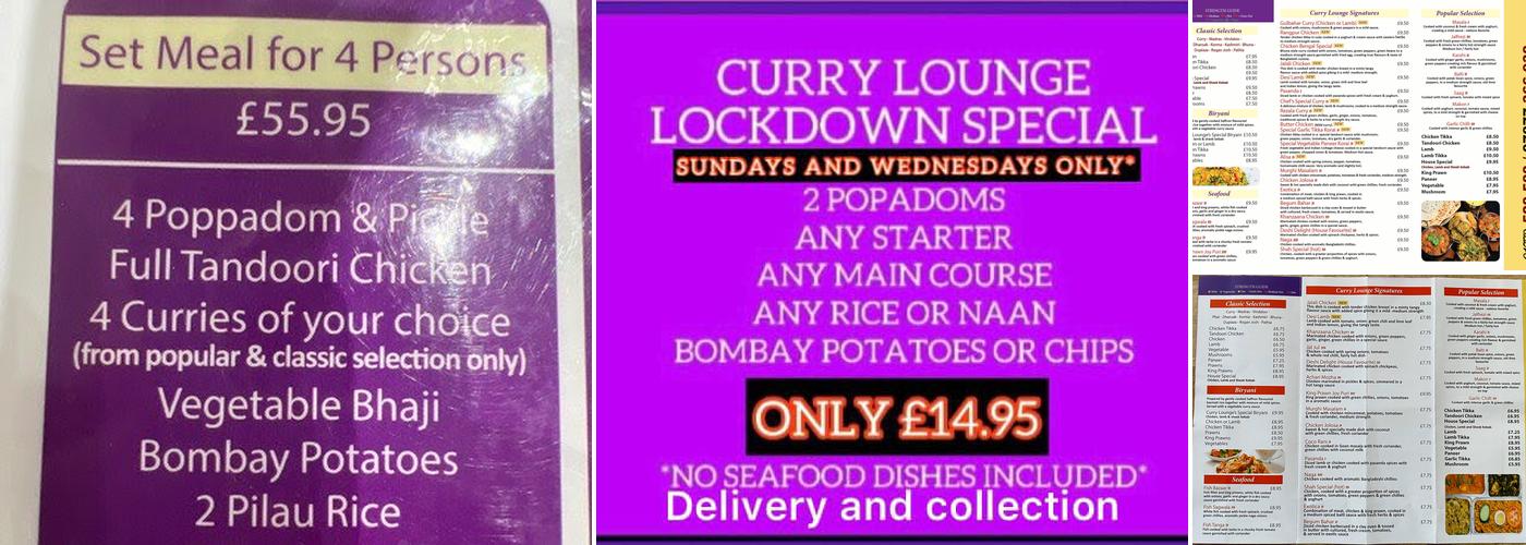 Curry Lounge Menu