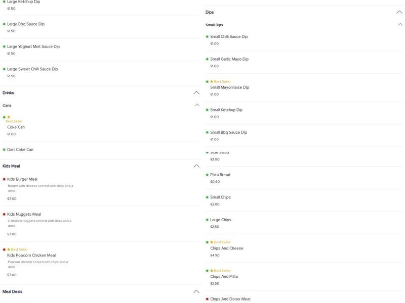 Leylam Pizza House Menu