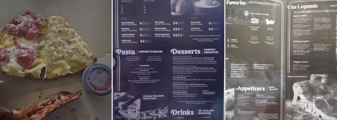 Pizza Hut Menu