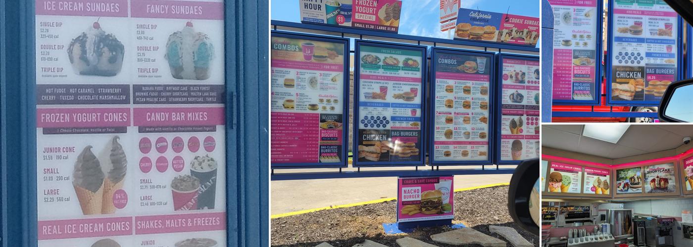 Braum's Ice Cream & Dairy Store Menu