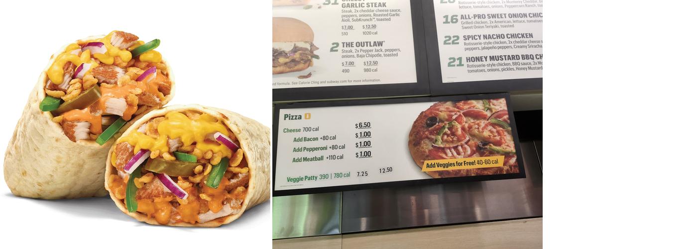Subway Menu