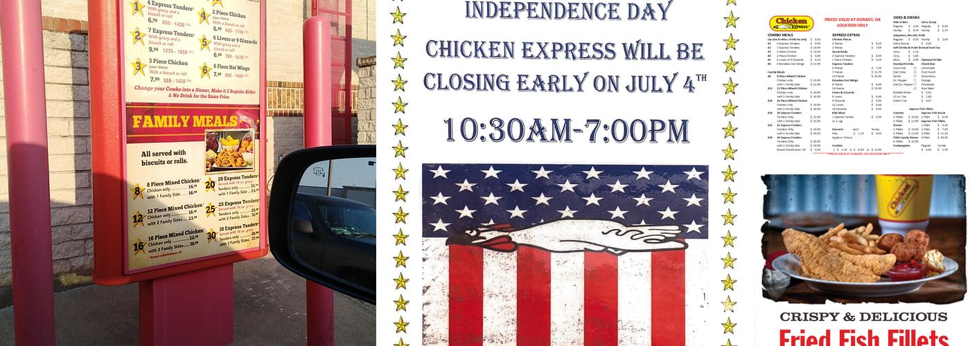 Chicken Express Menu