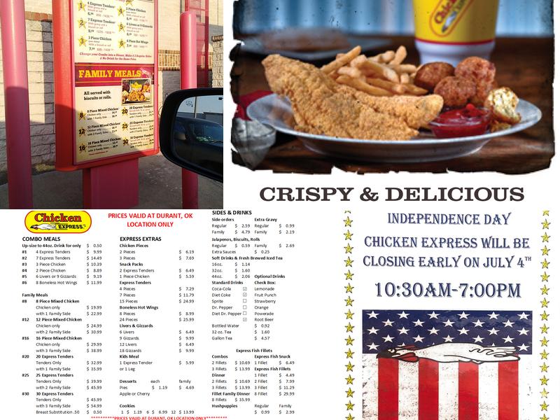 Chicken Express Menu