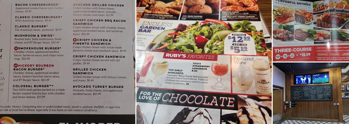 Ruby Tuesday Menu