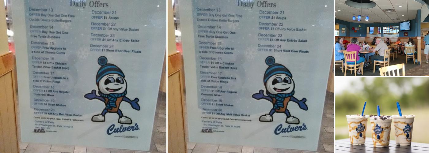 Culver’s Menu