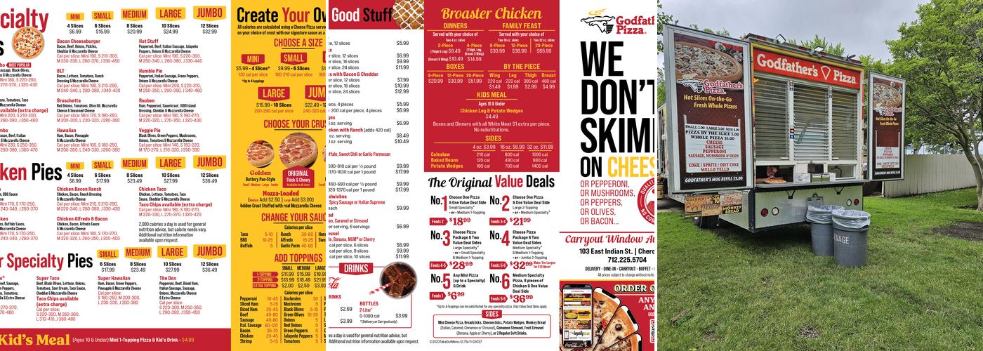 Godfather's Pizza Menu