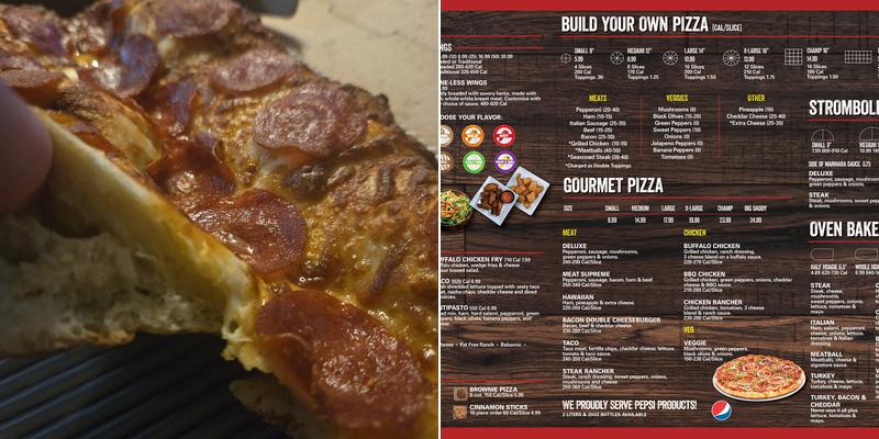 Fox's Pizza Menu