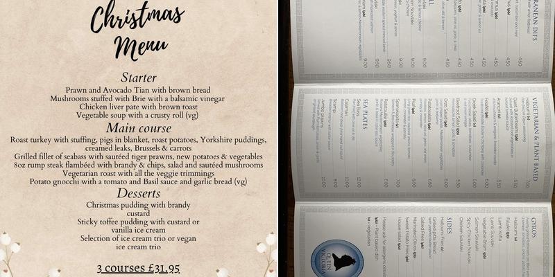 The Queen Victoria Menu