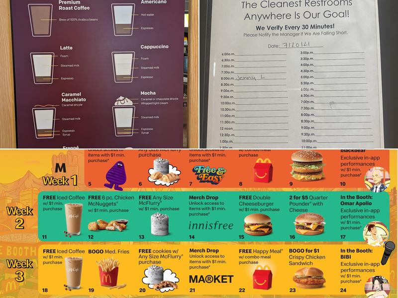 McDonald's Menu