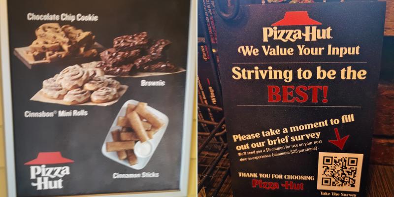 Pizza Hut Menu
