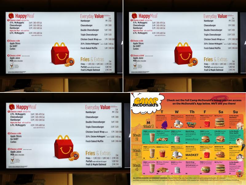 McDonald's Menu