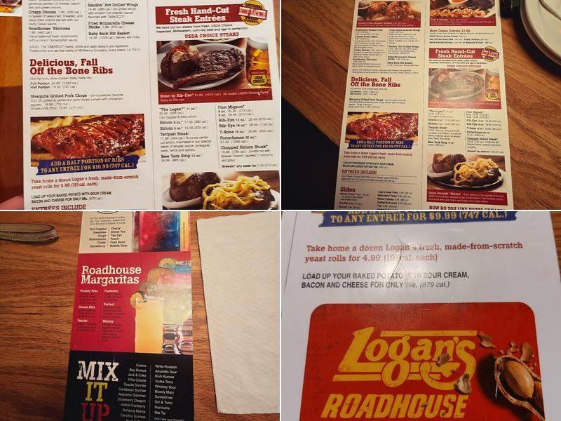 Logan's Roadhouse Menu