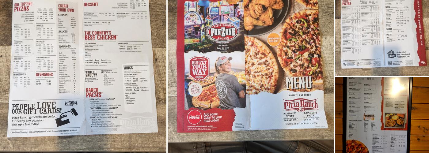 Pizza Ranch Menu