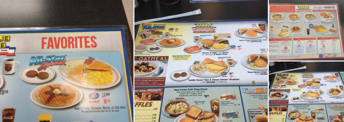 Waffle House Menu
