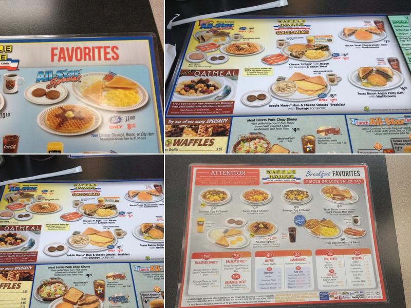 Waffle House Menu