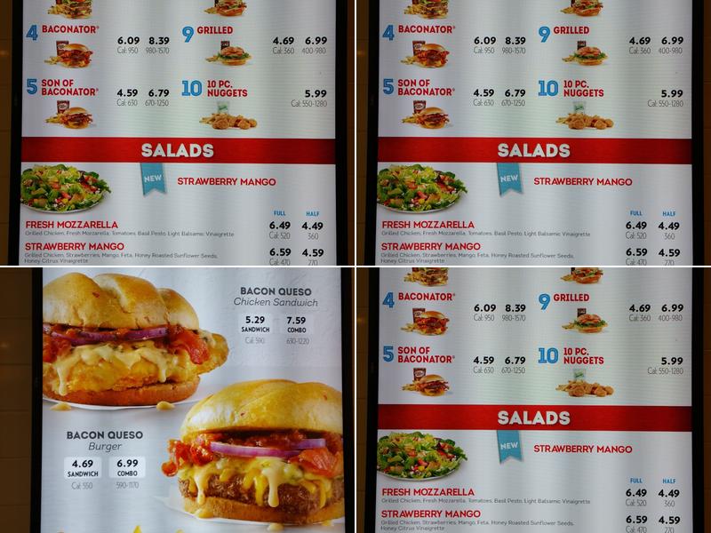 Wendy's Menu